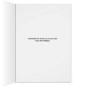 大きな雪の結晶とクリスマスカードLt.グリーン (内側 (右))