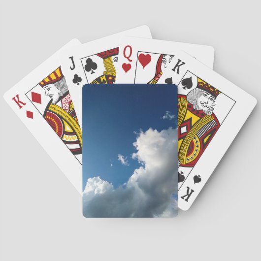 大きな雲の中の曲線 トランプ (裏面)