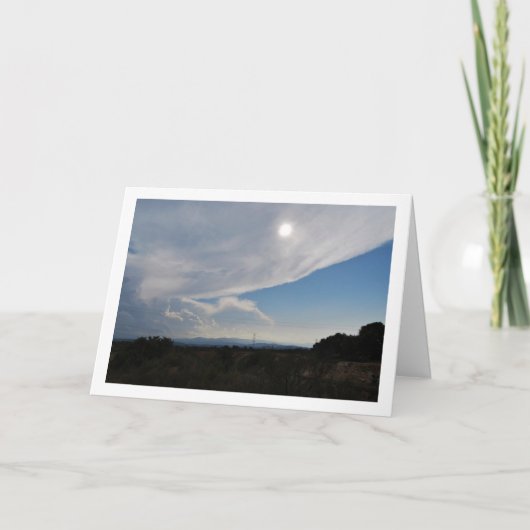 大きな雲の風景 カード (正面)