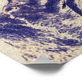 大きな青いスケッチ ポスター (角)