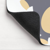 大きな青いマンガのクマの口 マウスパッド (コーナー)