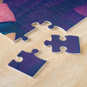 大きな青い帽子を持つアジアの王女 ジグソーパズル (側面)