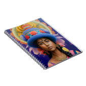 大きな青い帽子を持つアジアの王女 ノートブック (右側)