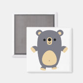 大きな青い漫画のクマの磁石 マグネット (正面/裏面)