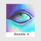 大きな青い目は不気味な不気味な シール (シート)