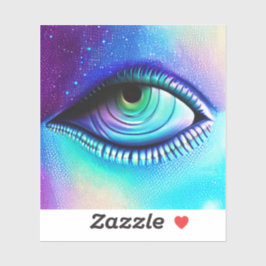 大きな青い目は不気味な不気味な シール