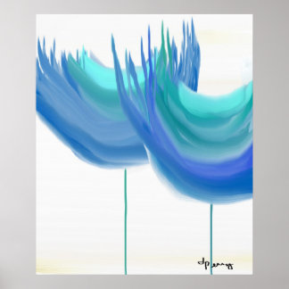 「大きな青い花」 ポスター