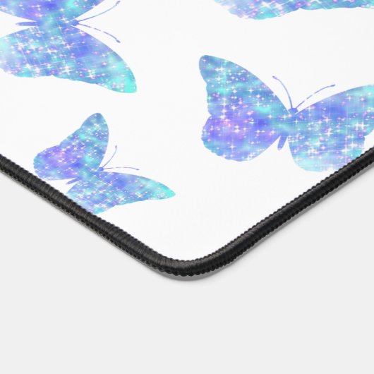 大きな青い蝶 デスクマット (コーナー)