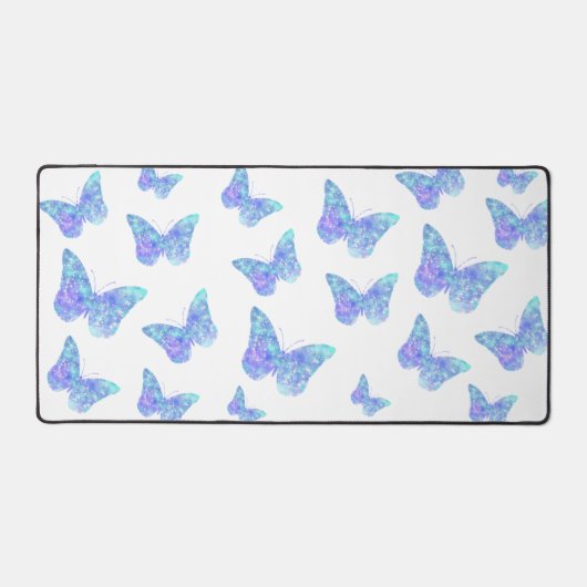 大きな青い蝶 デスクマット (正面)