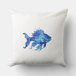 大きな青い魚 クッション