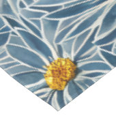 大きな青と黄色の花シームレスなパターン テーブルクロス (アングル)