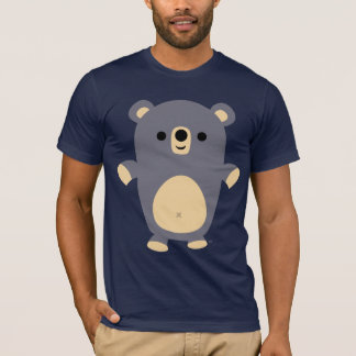 大きな青マンガのクマTシャツ Tシャツ