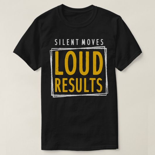 大きな静か結果を移動 Tシャツ (デザイン正面)