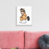 大きな靴を履いた馬 キャンバスプリント (インサイチュ (リビング))