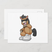 大きな靴を履いた馬 ポストカード (正面/裏面)