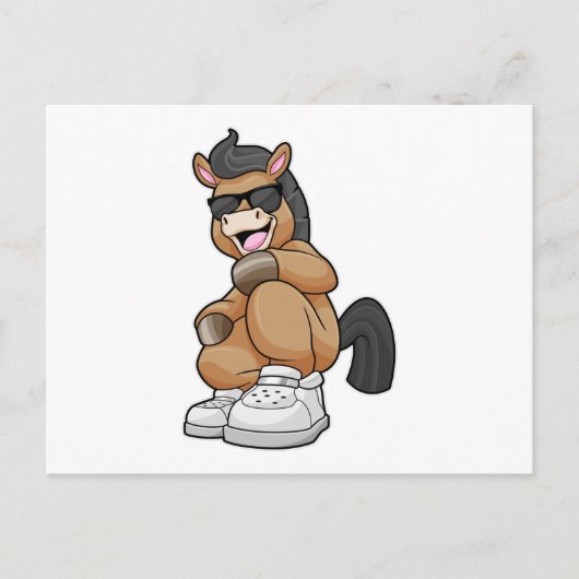 大きな靴を履いた馬 ポストカード (正面)