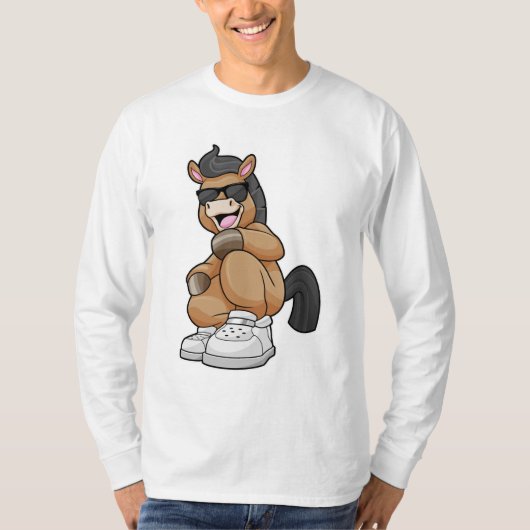 大きな靴を履いた馬 Tシャツ (正面)