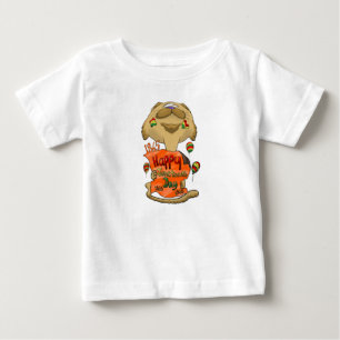 大きな頭飾り猫 ベビーTシャツ
