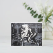 大きな頭 ポストカード (スタンド正面)