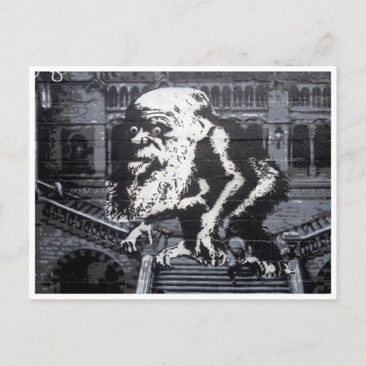 大きな頭 ポストカード (正面)