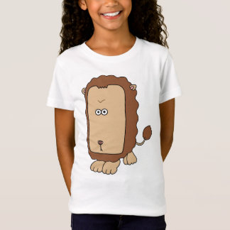 大きな顔のユニークなライオン Tシャツ