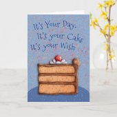 大きな願い カード (黄色い花)