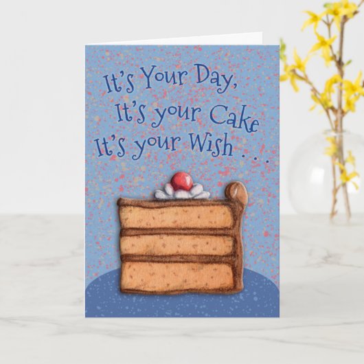 大きな願い カード (黄色い花)