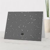 大きな風船と紙吹雪のカード カード (裏面)