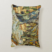 大きな飛行機の木々Vincent Vanゴッホ アクセントクッション (裏面(縦))