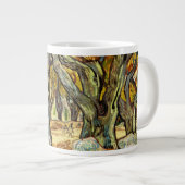大きな飛行機の木々Vincent Vanゴッホ ジャンボコーヒーマグカップ (正面右)