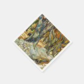 大きな飛行機の木々Vincent Vanゴッホ スタンダードカクテルナプキン (角)