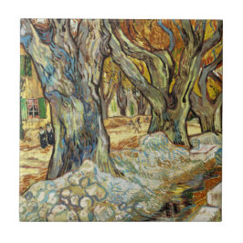 大きな飛行機の木々Vincent Vanゴッホ タイル