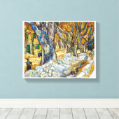 大きな飛行機の木バイビンセントヴァンゴッホ キャンバスプリント (インサイチュ (ウッドフロア))