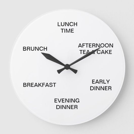 大きな食べ時計 ラージ壁時計 (正面)