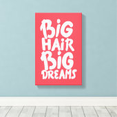 大きな髪の大きな夢だ キャンバスプリント (インサイチュ (ウッドフロア))