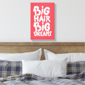 大きな髪の大きな夢だ キャンバスプリント (インサイチュ (寝室))