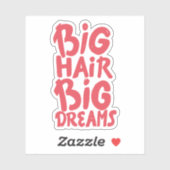 大きな髪の大きな夢だ シール (シート)