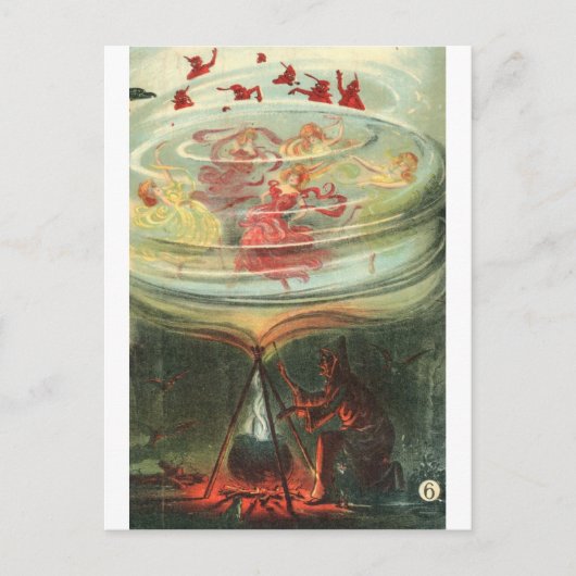 大きな魔女がワルツを回る ポストカード (正面)