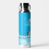 大きな魚が水から出る ウォーターボトル (正面)