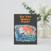 大きな魚に注意#170306 ポストカード (スタンド正面)