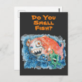 大きな魚に注意#170306 ポストカード (正面/裏面)