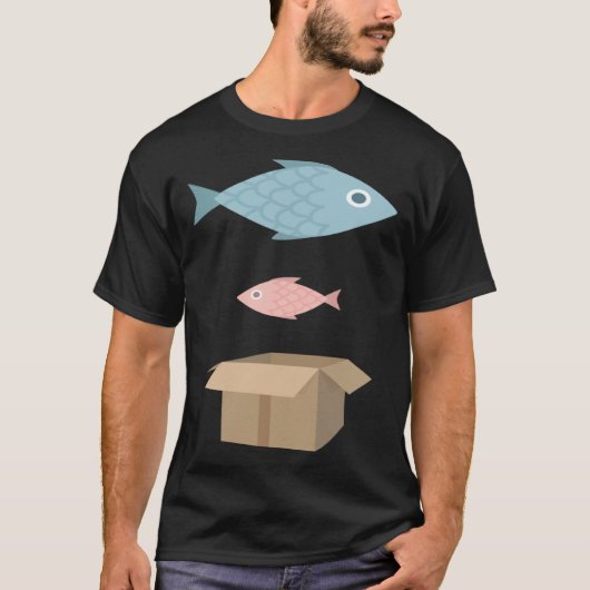 大きな魚の小さなボール箱 Tシャツ (正面)
