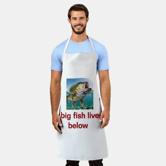 大きな魚はエプロンの下にいます エプロン (着用した状態)