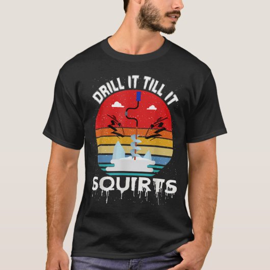 大きな魚を釣り上げる Tシャツ (正面)