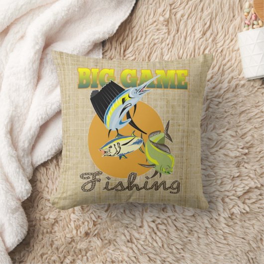 大きな魚 クッション (ブランケット)