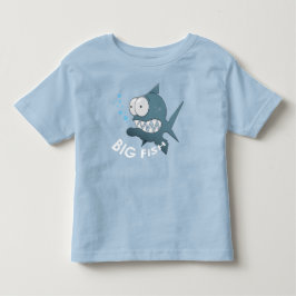 大きな魚 - トドラーの上質なジャージーTシャツ トドラーTシャツ