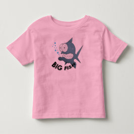大きな魚 - トドラー用ファインジャージーTシャツ トドラーTシャツ