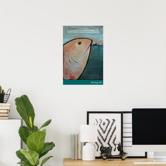 大きな魚 ポスター (ホームオフィス)