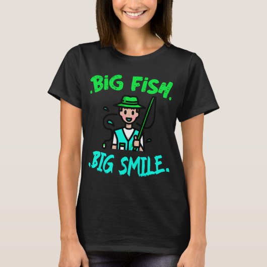 大きな魚 大きな笑顔 Tシャツ (正面)