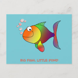 大きな魚、小さな池 - ポストカード